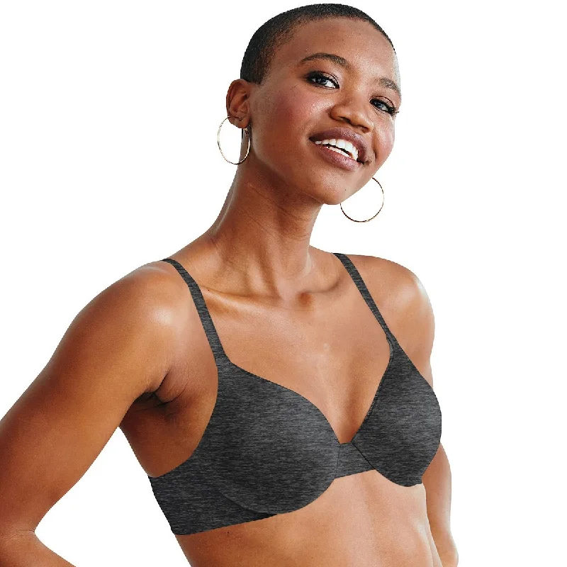 Pocketed Women T Shirt for Added FunctionalityHanes Ultimate® ComfortBlend® T-Shirt Underwire Bra