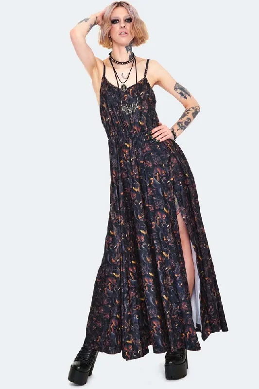 Strapless Women Dress with a Built - in Bra for Comfort and SupportParadise Lost Maxi Sundress