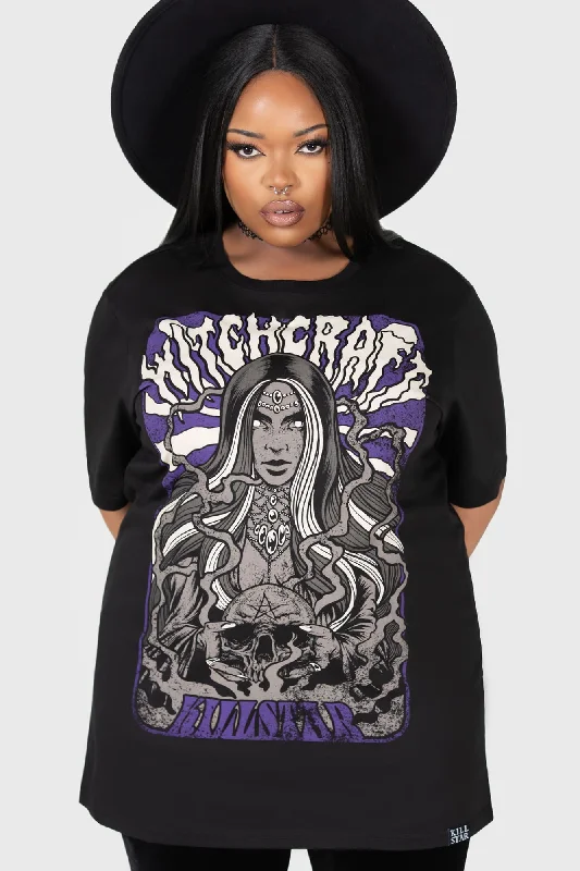 Long Sleeve Women T Shirt for Cooler WeatherWitchcraft Sins T-Shirt [PLUS]