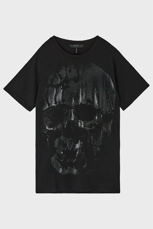 Distressed Women T Shirt with a Laid - Back AestheticHypnoskull T-Shirt [PLUS]