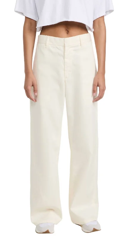 Super Wide Trouser In Ivory