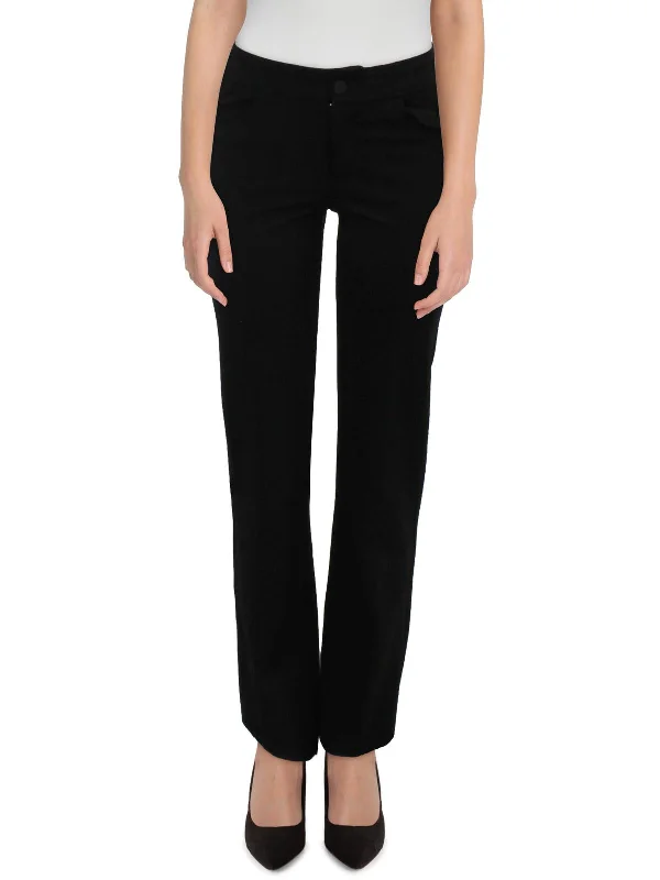 Womens Office Work Straight Leg Pants