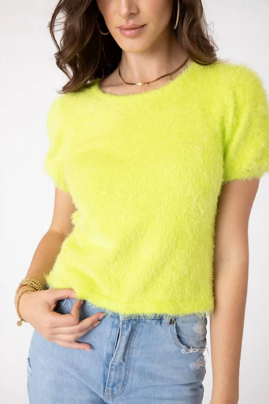 Oversized Women Sweater for a Cozy and Fashionable LookChelsea Sweater In Lime Green