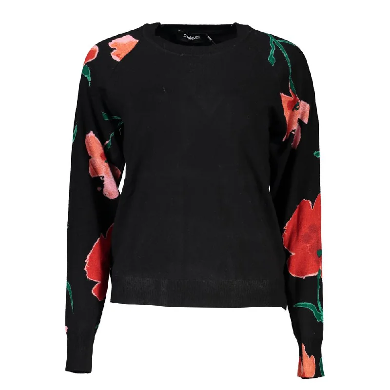 Color - Blocked Women Sweater for a Bold Fashion StatementDesigual Chic Contrast Crew Neck Women's Sweater