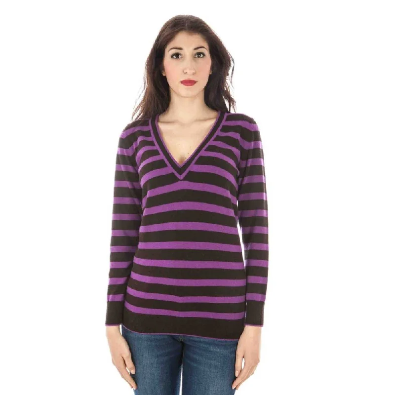 Long - Sleeve Women Sweater with Ribbed CuffsF Perry  Wool Women's Sweater