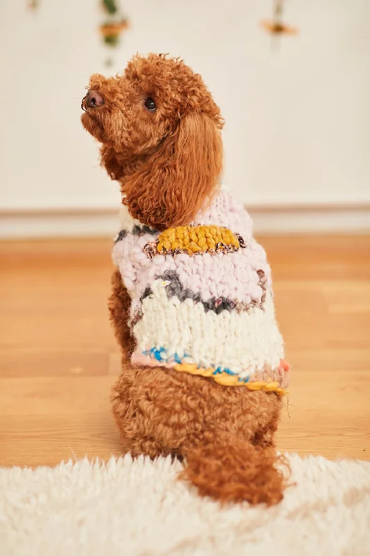 Cropped Women Sweater to Pair with High - Waisted BottomsFlower Power Pet Sweater Pattern