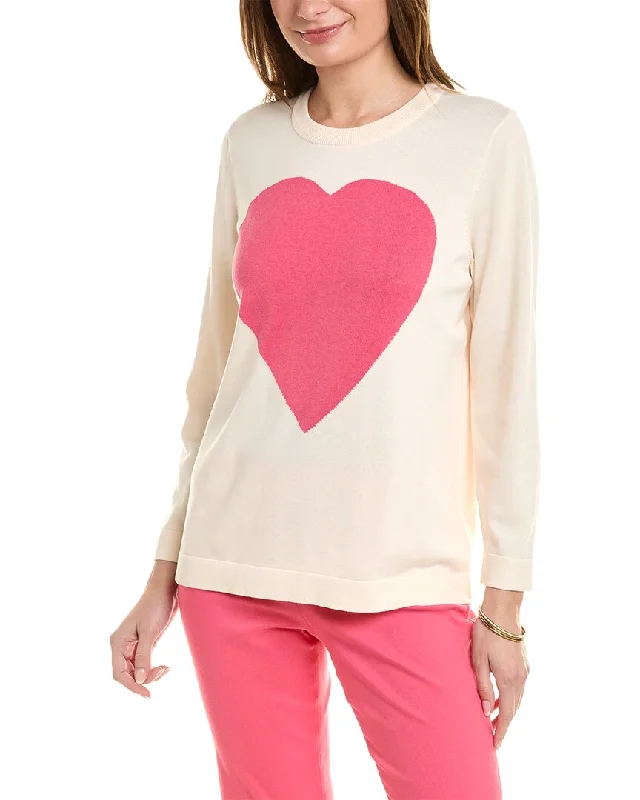 Cashmere Women Sweater with a Luxurious Soft TouchJones New York Heart Sweater