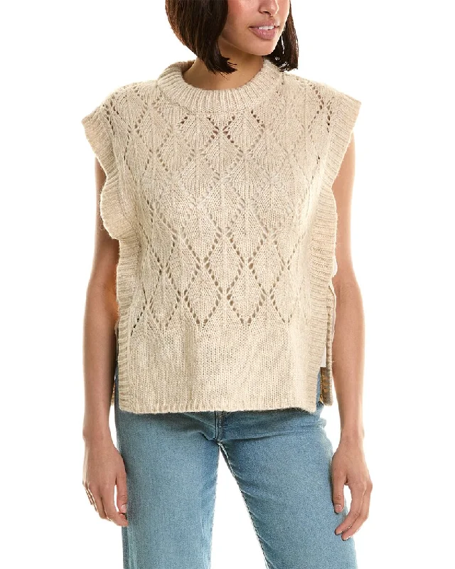 Cashmere Women Sweater with a Luxurious Soft TouchMerlette Shawl Wool & Alpaca-Blend Sweater