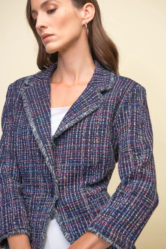 Lightweight Women Sweater for Spring and FallJoseph Ribkoff Multi Coloured Blazer