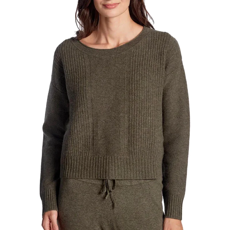 Button - Down Women Sweater for a Versatile LookThe Hazel Sweater In Military