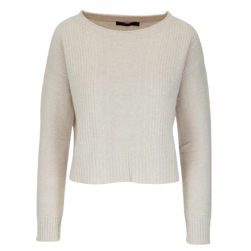 Cashmere Women Sweater with a Luxurious Soft TouchThe Hazel Sweater In Snow