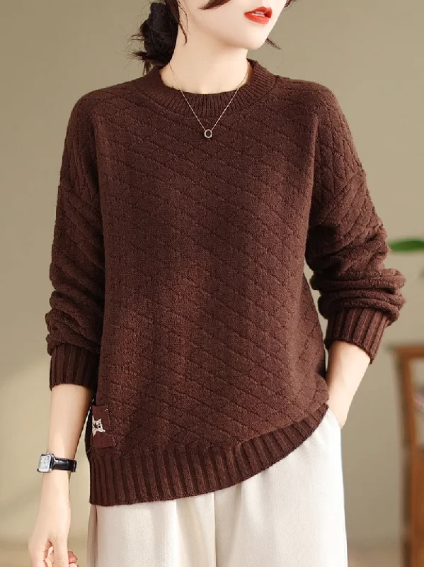 Color - Blocked Women Sweater for a Bold Fashion StatementWomen's Casual Soft Serenity Sweater Top