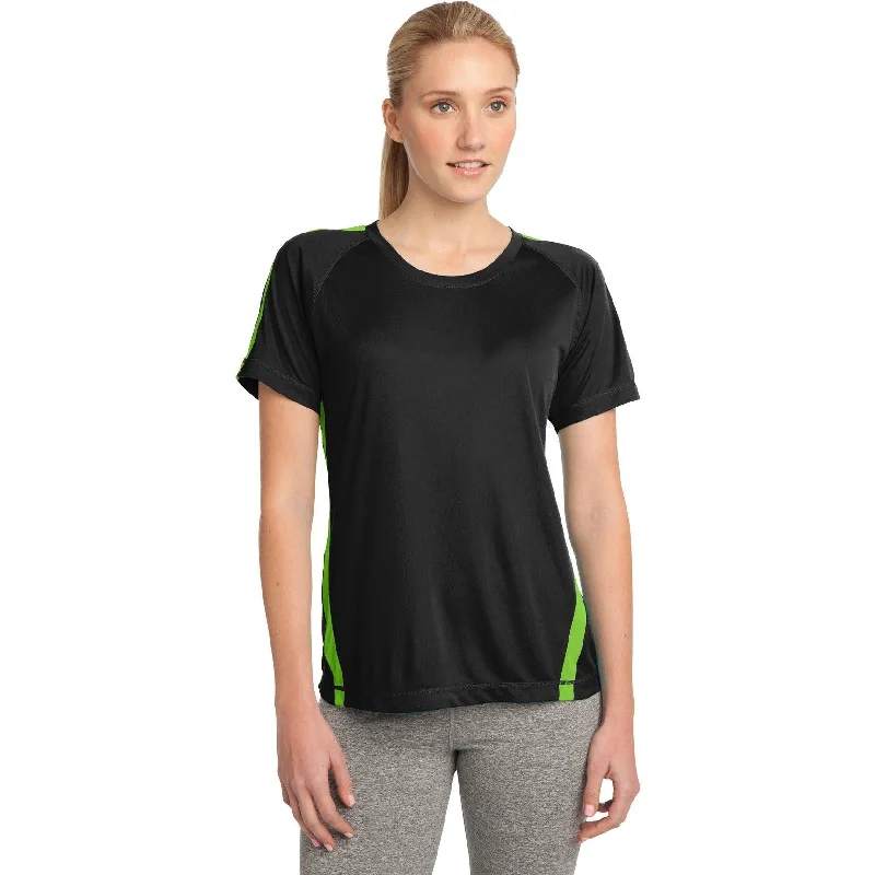 Plus Size Women T Shirt for a Comfortable and Flattering FitCLOSEOUT - Sport-Tek Ladies Colorblock PosiCharge Competitor Tee