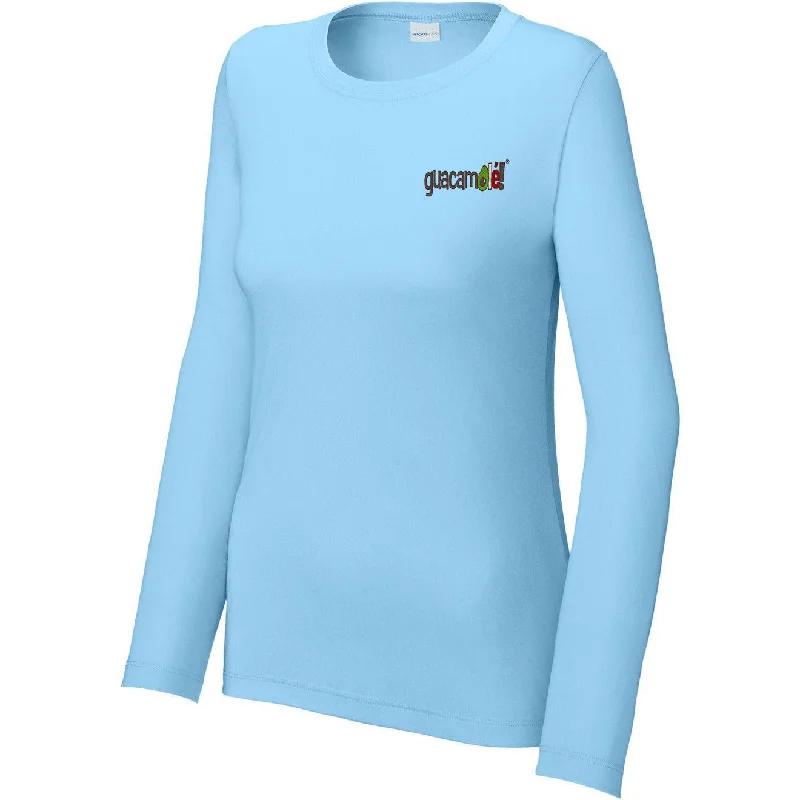 Embroidered Women T Shirt with Intricate DetailsSport-Tek Ladies Posi-UV Pro Long Sleeve