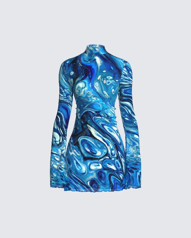 Mini Women Dress with a Short Hem for a Young and Trendy StyleDakota Abstract Print Mini Dress