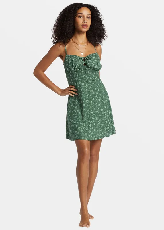 Mermaid - Style Women Dress with a Fitted Silhouette for Special OccasionsIsland Calling Mini Dress - Emerald Bay