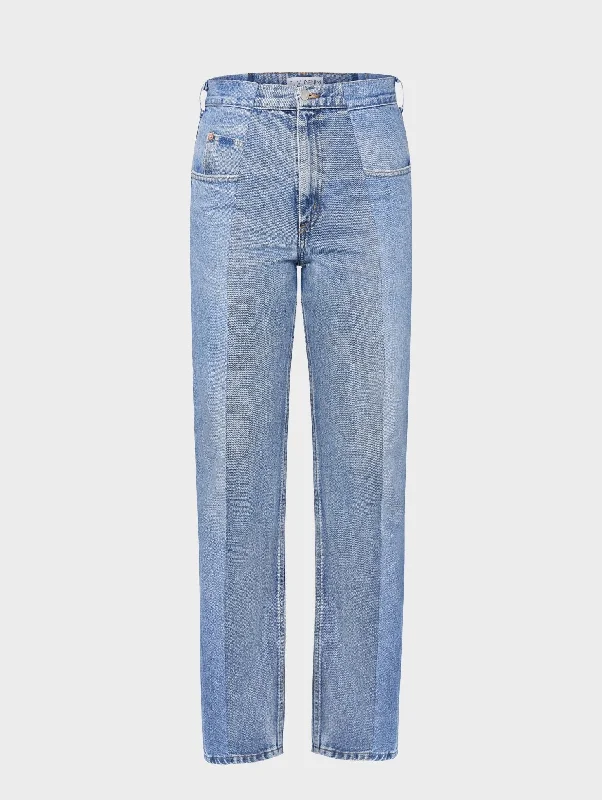 Light - wash women jeans for a fresh and summery appearanceLight Blue Stovepipe Jeans