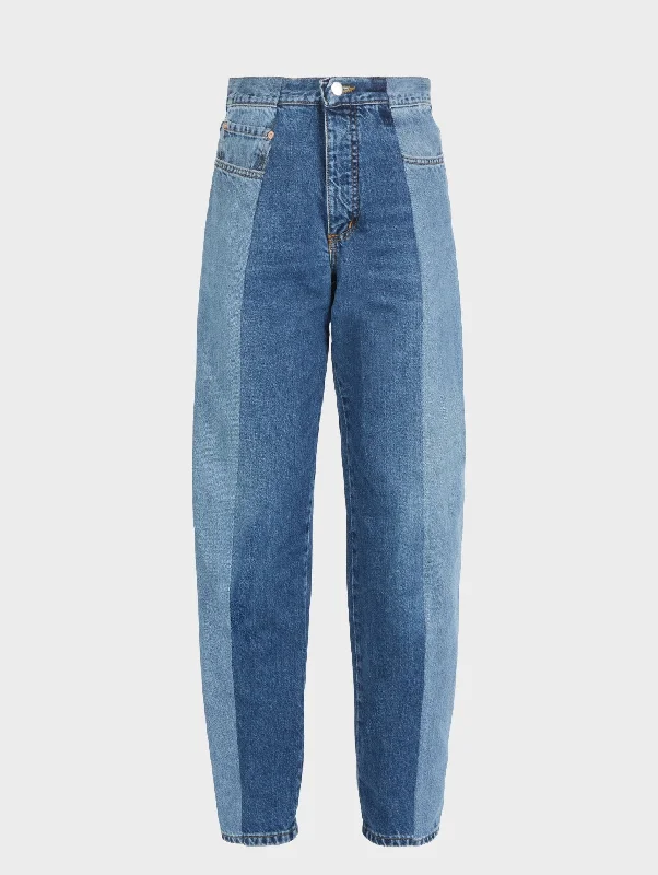 High - rise flare women jeans for a 70s - inspired lookBoyfriend Jean Light/Mid Blue