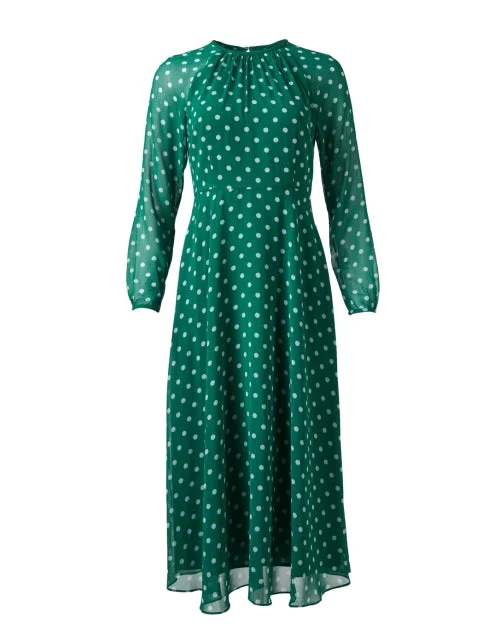 Halter Neck Women Dress to Show Off the Shoulders and NecklineAddison Green Dot Print Dress