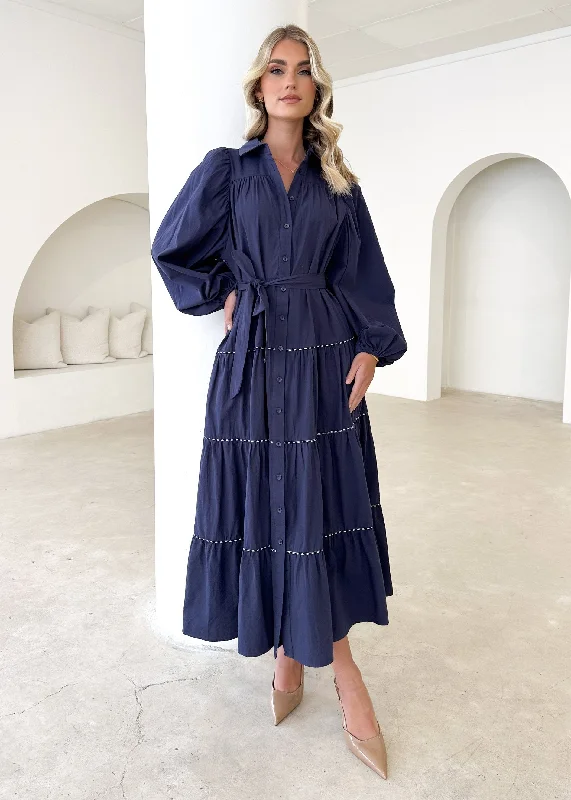 Mini Women Dress with a Short Hem for a Young and Trendy StyleAmmara Maxi Dress - Navy