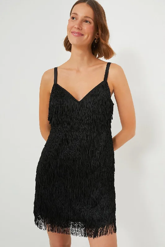 Off - the - Shoulder Women Dress for a Romantic and Feminine LookBlack Bristol Dress