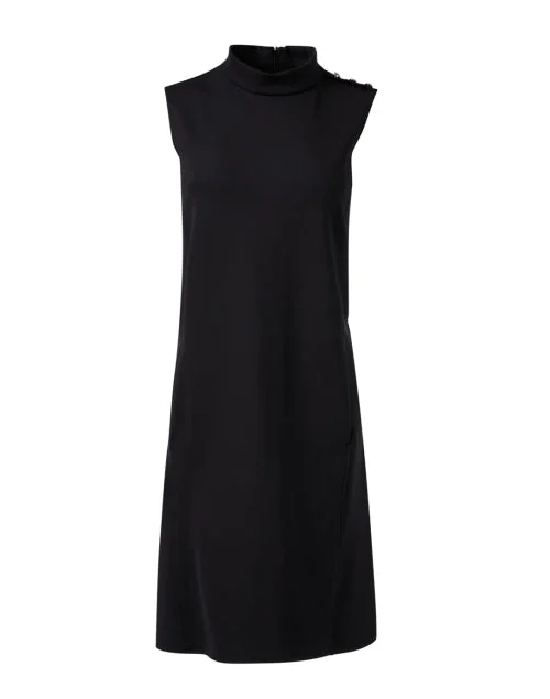 Mermaid - Style Women Dress with a Fitted Silhouette for Special OccasionsBoccale Black Shift Dress