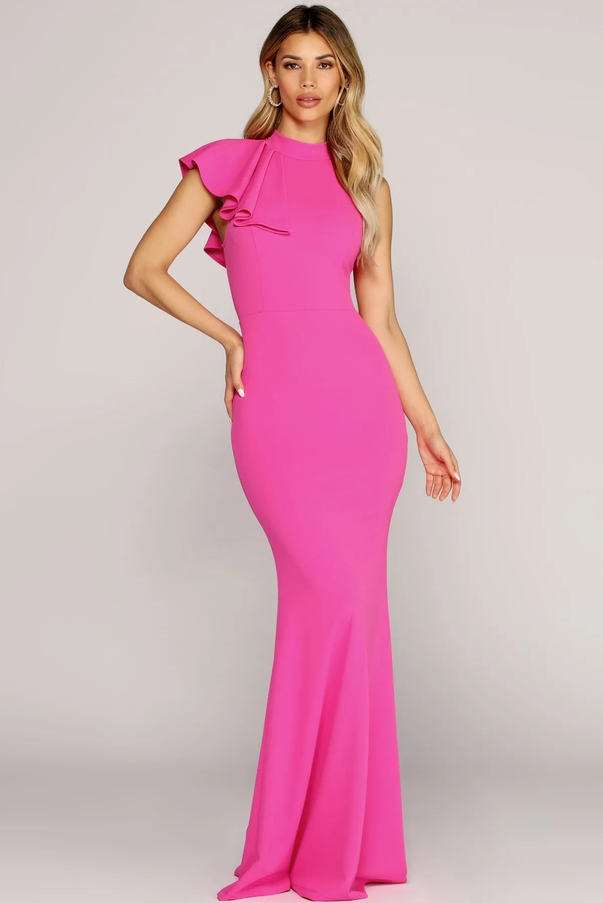 Empire Waist Women Dress to Accentuate the Bust and Conceal the WaistEloise Ruffle Trim Gown