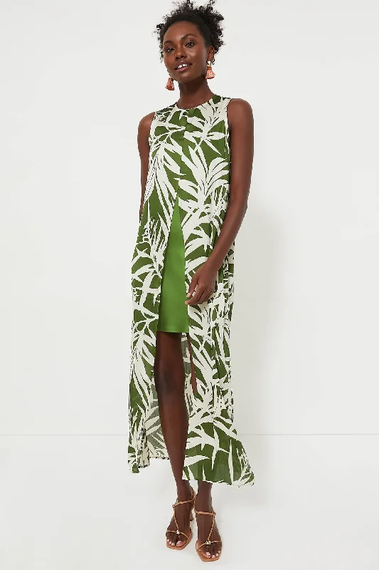 Ruffled Women Dress with Multiple Layers for a Playful and Girly StyleFern Floral Overlay Octavia Maxi Dress