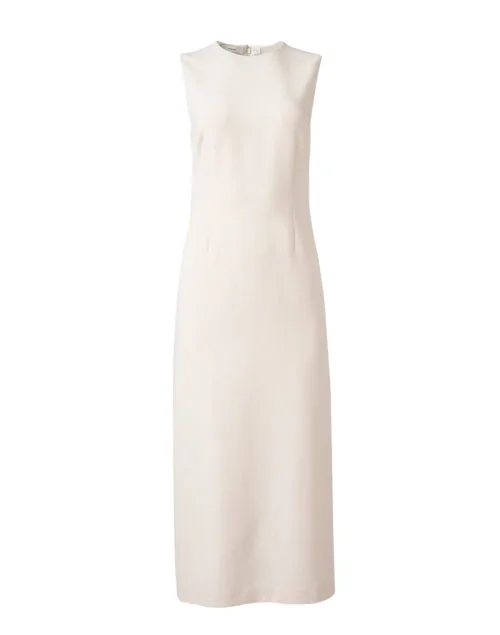 Pleated Women Dress with a Timeless and Elegant TextureIvory Sheath Dress