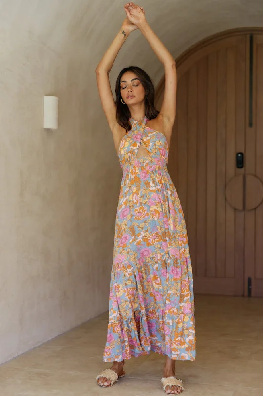 Ruffled Women Dress with Multiple Layers for a Playful and Girly StyleMy Sunshine Maxi Dress Sage