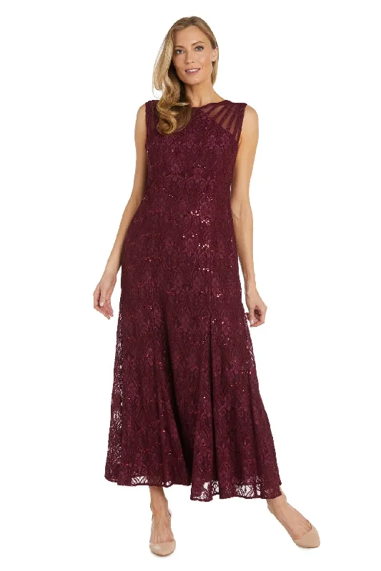 Maxi Women Dress with Floral Print for a Bohemian VibeR&M Richards 3198 Mother Of The Bride Long Dress