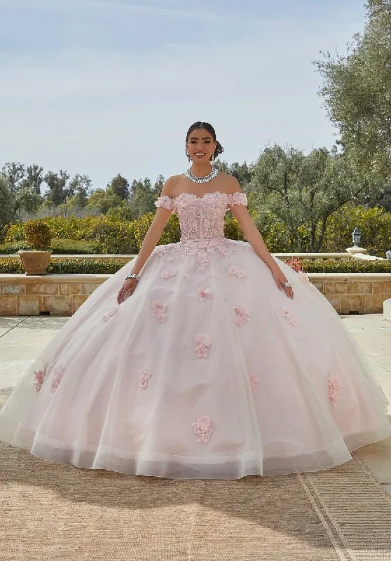 Off - the - Shoulder Women Dress for a Romantic and Feminine LookValencia Quinceanera by Morilee Dress 60185