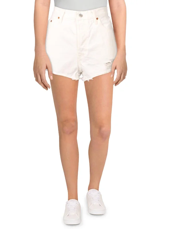 High - Waisted Women Shorts for a Retro and Flattering Look501 Original Womens High Rise Destroyed Cutoff Shorts