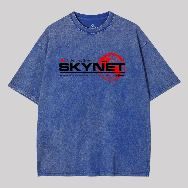 Floral Print Women T Shirt for a Feminine TouchCyberdyne Systems Skynet Washed T-shirt