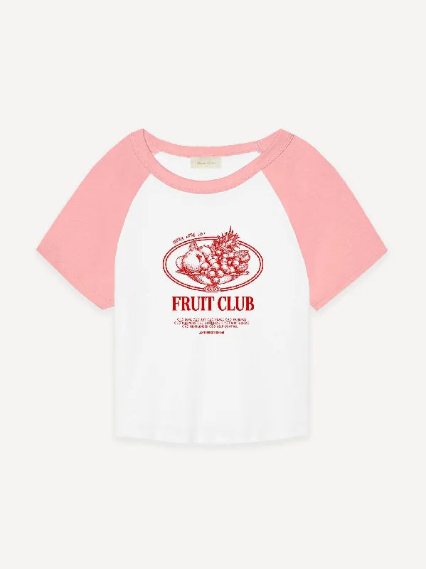 Muscle Women T Shirt for a Sporty and Casual LookFruit Club Rib Raglan Baby Tee