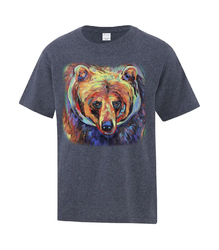 Striped Women T Shirt in a Classic PatternYouth Grizzly Pride T-Shirt