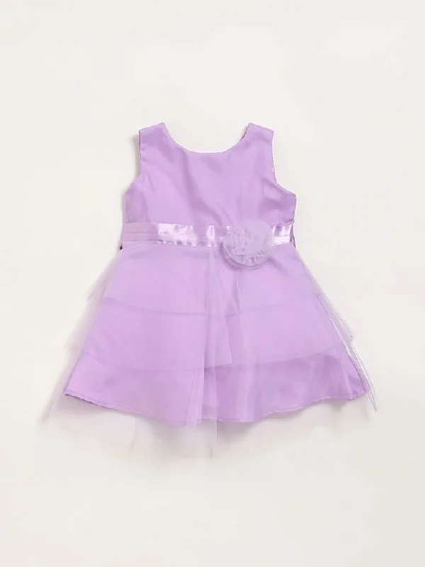 Patterned Geometric Women Shorts for a Modern AppealHOP Baby Lilac Mesh Dress