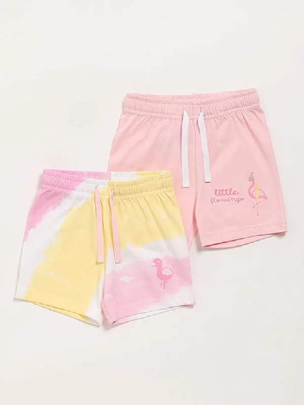 Belted Women Shorts to Enhance the WaistlineHOP Baby Multicolour Shorts - Pack of 2