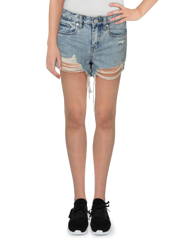 Jeanette Women Shorts with a Soft and Comfortable FeelThe Barrow Womens High Rise Distressed Denim Shorts