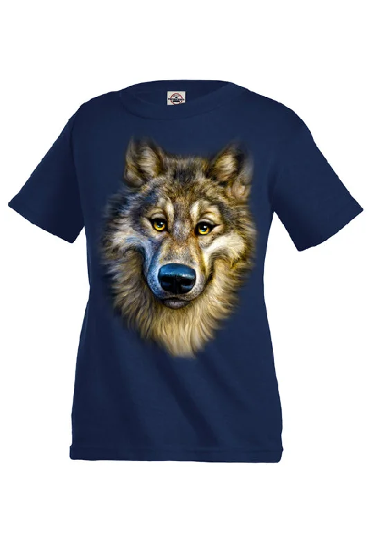 Crop Top Women T Shirt to Pair with High - Waisted BottomsYouth Wolf Totem T-Shirt