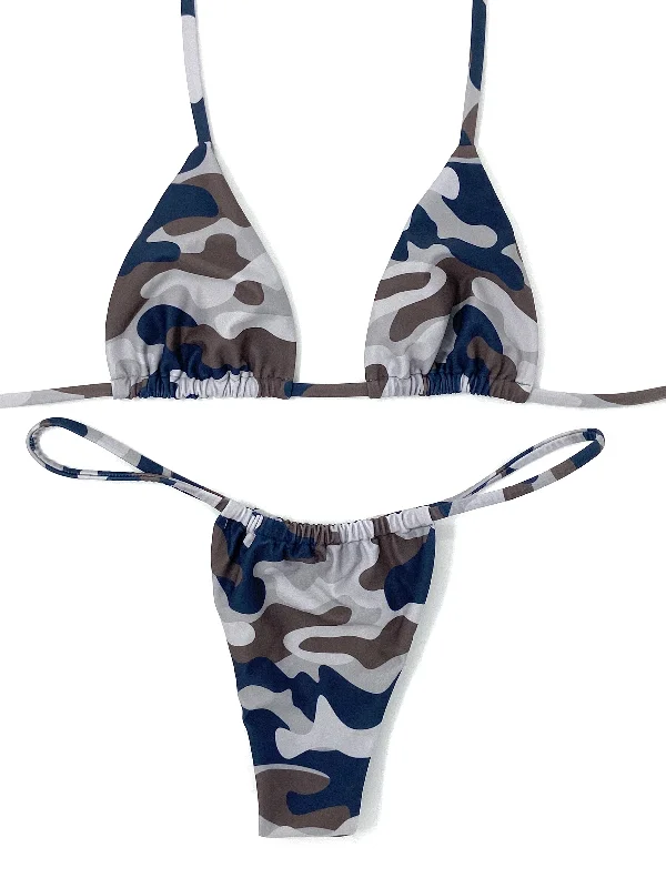 Maternity bikini for expecting mothers to enjoy the beach comfortablyCADET TRIANGLE TOP - FOREST II