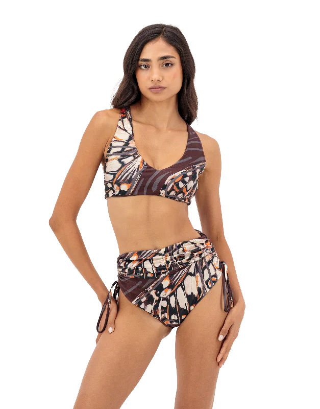 Monokini - style bikini with a unique one - piece - meets - bikini designFaye Bikini Top | Print