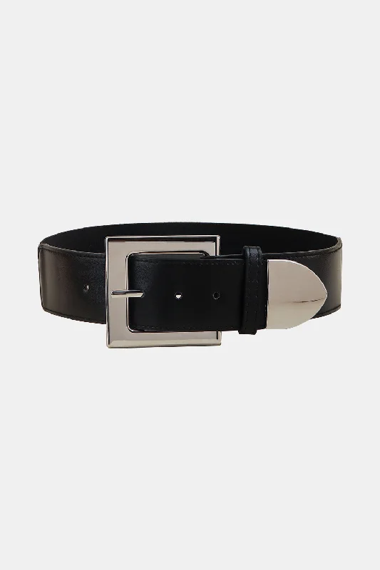 Zinc Alloy Buckle PU Leather Belt